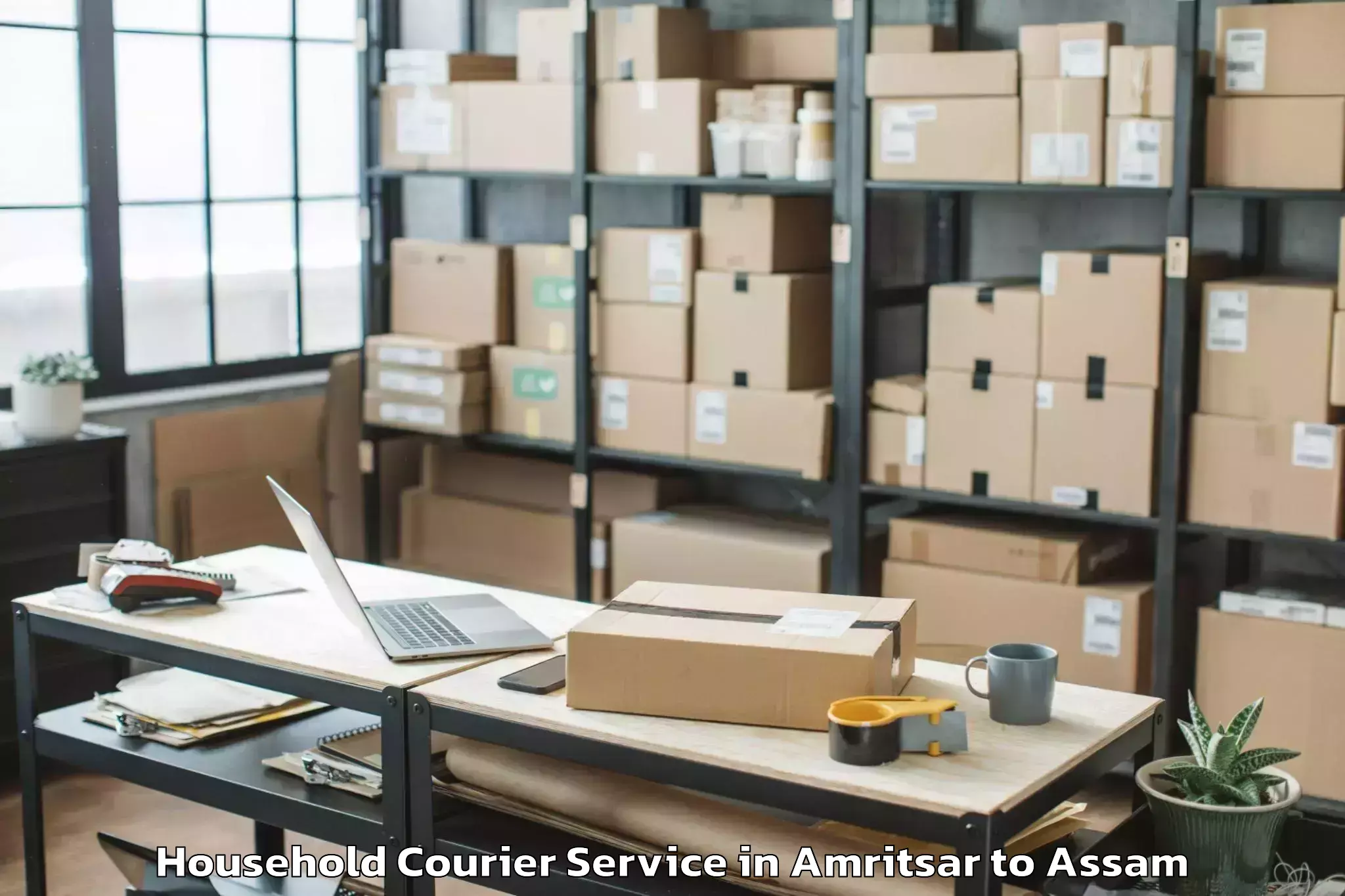 Efficient Amritsar to Dergaon Household Courier